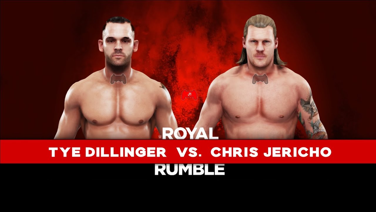 WWE 2k19 Tye Dillinger vs Chris Jericho en PPV de Royal Rumble