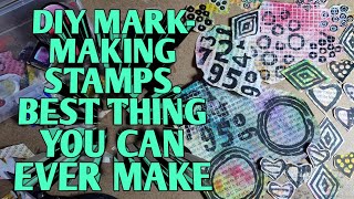 HOW TO MAKE DIY MARK-MAKING STAMPS. VERY EASY &amp; EFFECTIVE. HERE'S HOW.