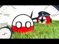 Poland and time machine  3d countryballs animation