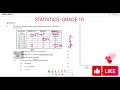 Grade 10 Statistics: Past Exam Question Sept 2022 ๐