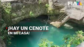 ¡SE AHORRAN LA ALBERCA! | ¿Te imaginas encontrarte un CENOTE en el patio de tu casa?