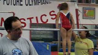 Olivia Level 2 bars- dismount