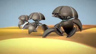 Sphere-Bots Run-Cycle Test on Rough Terrain - Perspective 2