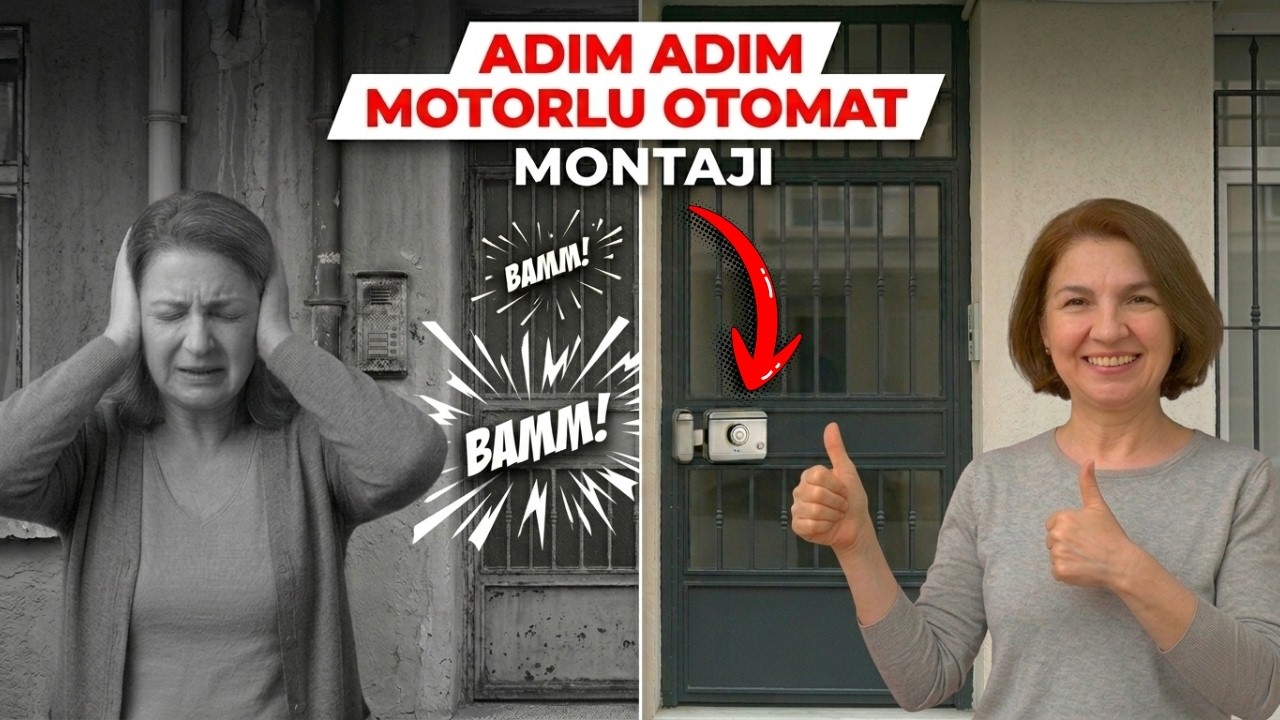 Apartman kapısı GÜRÜLTÜSÜNE SON! Adım adım Marelli Motorlu Otomat montajı bağlantısı nasıl yapılır?