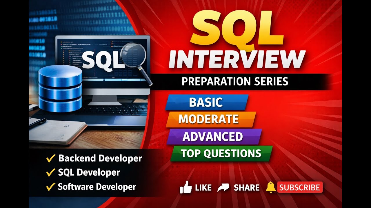 SQL Interview Preparation Series Part 4 | SQL Interview Series | SQL ...