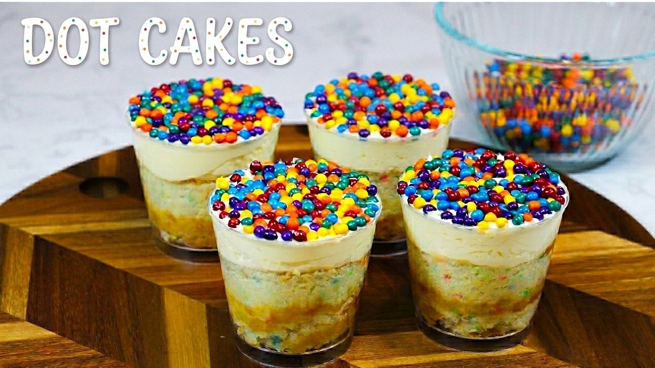 How to Make the NEW Viral Dot Cakes! 🍓✨ (Easy Step-by-Step Recipe)