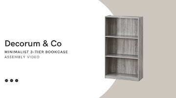 Decorum & Co - Minimalist 3 Tier Bookcase - Assembly Video