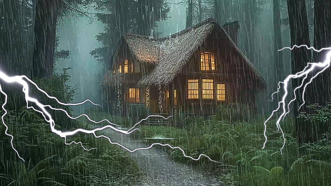 HEAVY RAIN AND THUNDER SOUNDS - DEEP SLEEP | Thunderstorm for Sleeping ...