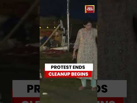 WATCH: Jantar Mantar Protest Site Cleared After CJP Calls Off Protest | #cjp #cjpprotest #neet