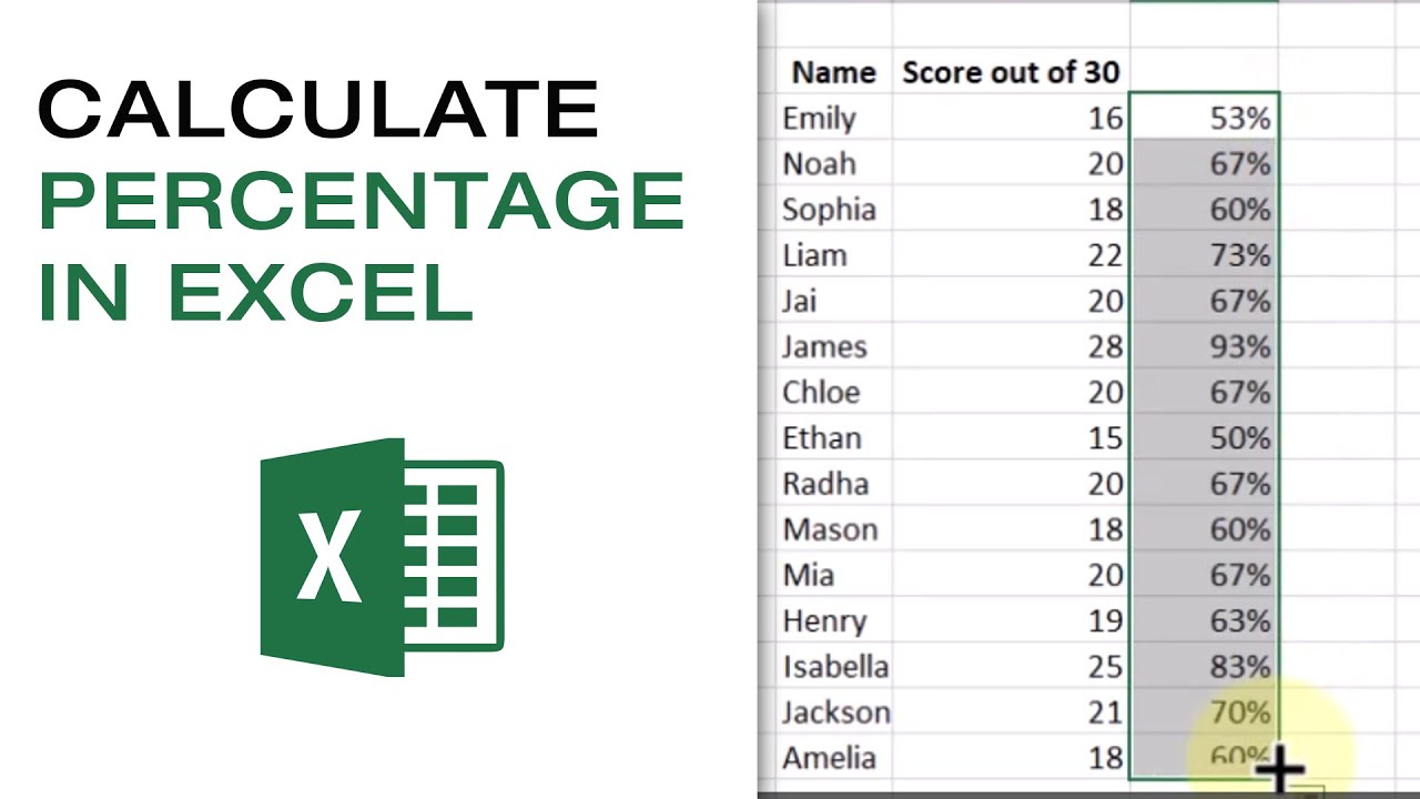 How to Calculate the Percentage in Excel - Master Excel - YouTube