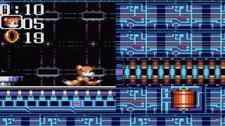 Sonic Chaos (GG) - Electric Egg Zone Act 2 (Tails) - Speedrun - 0:17