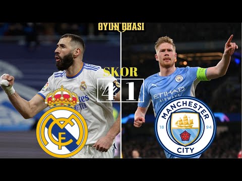 Real Madrid - Manchester City  Maç Özeti / Şampiyonlar Ligi  Maçı #RMA #MCT #ŞL #UCL