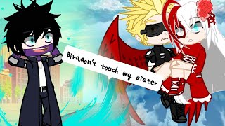 Bird, Dont Touch My Sister Mhabnha Skit Original Hawks, Dabi, F Todoroki Purple Ùwú