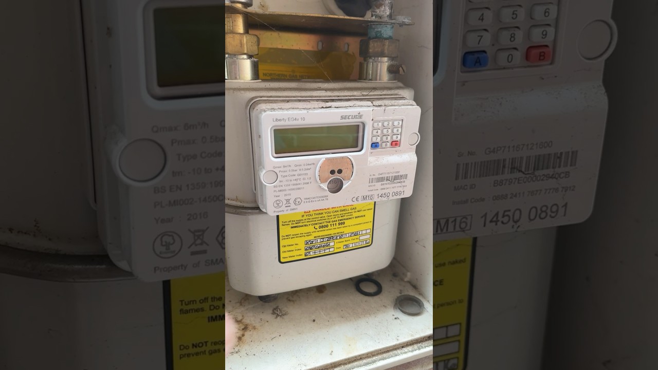 How to get a meter reading on a Secure Liberty EG4v 10 gas meter