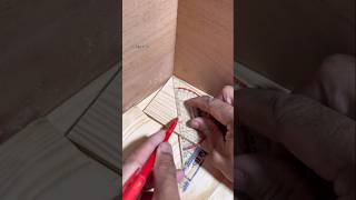 How to measure the position of wooden corner #diy #woodworking #working #tips #ideas #carpentry #art