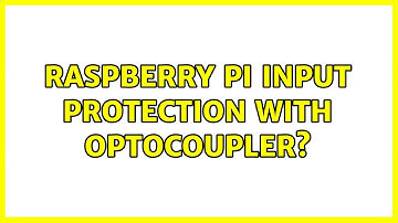 Raspberry Pi input protection with optocoupler?