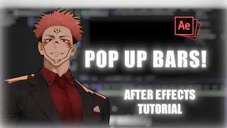 POP UP BARS TUTORIAL🔥「After effects」