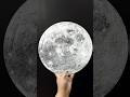 DIY 3D FULL MOON PLASTER OF PARIS MOON ART FULL MOON PAINTING