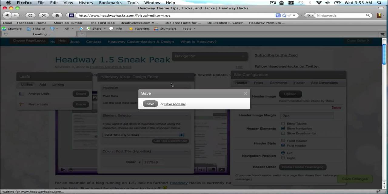 How to Add a Logo to the Headway Wordpress Premium Theme - YouTube
