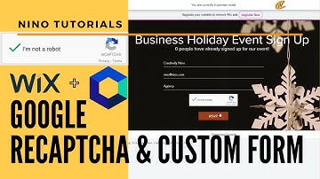 Add Wix Custom Form with Google reCAPTCHA using Velo (Wix Code) - Wix Tutorial