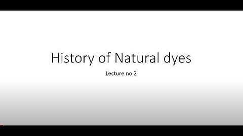 Historical background of Natural dyes #CH25SP  #swayamprabha