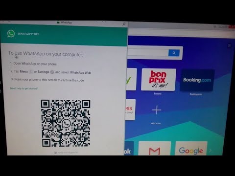 WhatsApp And Facebook Messenger on pc using Opera Browser