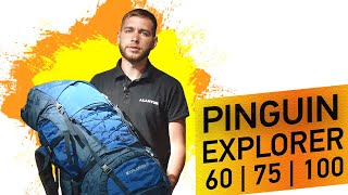 Серія рюкзаків для тривалих походів Pinguin Explorer 60 75 | 100 літрів. Огляд