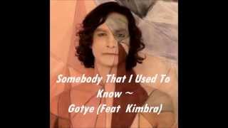 Video thumbnail of "Somebody That I Used To Know- Goyte Ft. Kimbra (Lyrics)"