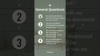 Remote Online Notary Session Script