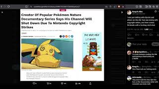 Nintendo DMCA fan documentary channels.