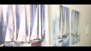 3 Piece Framed canvas wall art for living room bathroom bedroom
