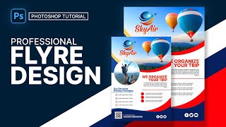 Creative A4 Flyer Design | Photoshop CC Tutorial | Rashid Ali Studio
