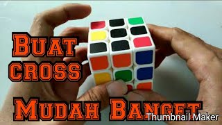 Tutorial membuat pola cros cross rubik 3x3 mudah gampang cepat