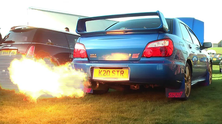 Bee*R Rev limiter launch control flames Subaru Impreza WRX STi Blitz Nur Spec R