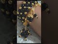 💕DIY Elegant Black and Golden Crystal Bracelet for Party Wear Styling
