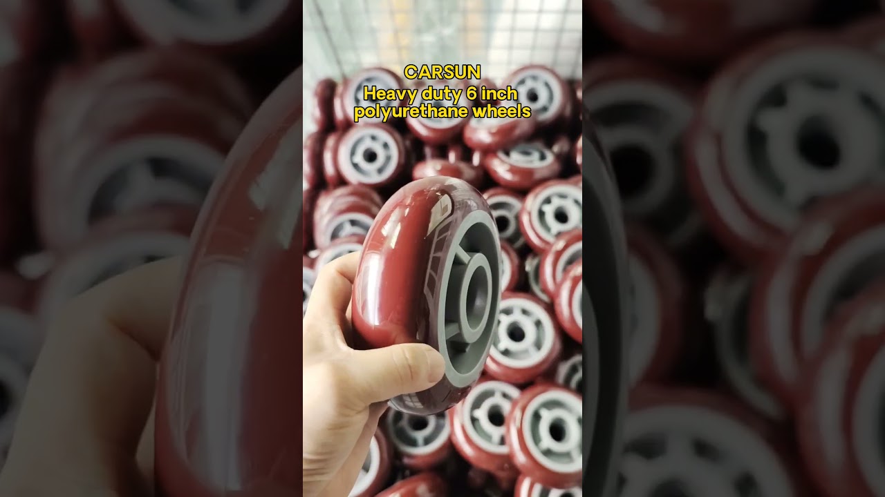 Heavy duty PU wheel 6 inch polyurethane wheels