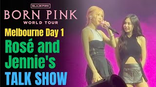 [4K] Rosé & Jennie's Talk Show: BLACKPINK Concert in Melbourne - Day 1