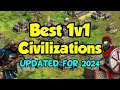 Best 1v1 civilizations in aoe2 2024