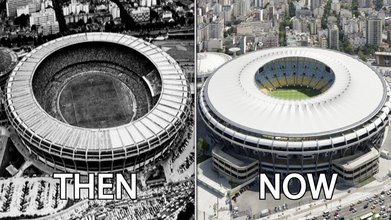 South American Stadiums Then & Now | ft. Maracanã, La Bombonera, El