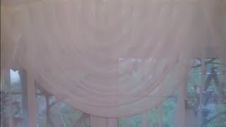 Waterfall valance curtains DIY/ Perdea model cascada sau valuri