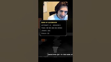 xQc bites his keyboard after 4 hours of Jump King