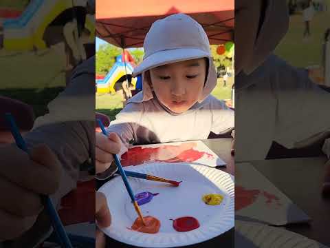 kids painting acrylic