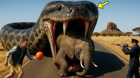 Brave Heroes Save Poor Elephant From Deadly Giant Mutant Python🐍