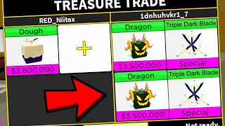 What Do People TRADE For DOUGH Fruit? (Blox Fruits)