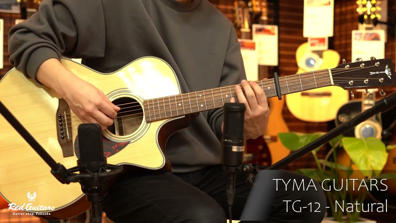 TYMA GUITARS tg-12 ギターケース付き Red Guitars - TYMA GUITARS / TG-12 - Natural - YouTube