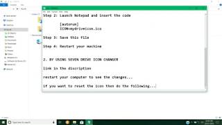 Change Local Disk icon and USB Icon in Windows
