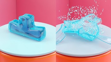 Jello Tetris Explosion (Softbody Simulation)