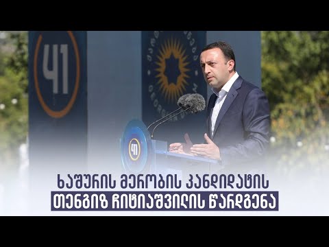 ხაშურის მერობის კანდიდატის თენგიზ ჩიტიაშვილის წარდგენა