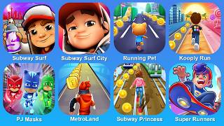Subway Surf,Subway Surf City,Running Pet,Kooply Run,PJ Masks,MetroLand,Subway Princess,Super Runners screenshot 4