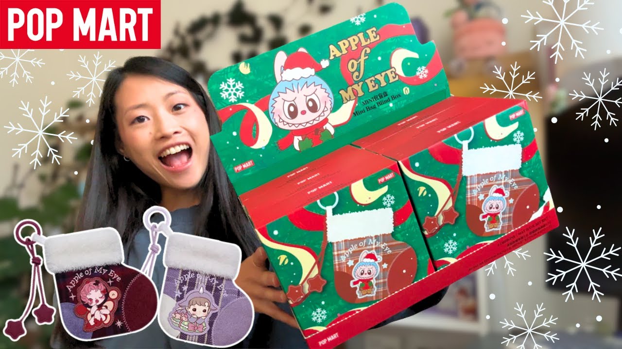 COZY HOLIDAY UNBOXING (POPMART Apple of My Eye Mini Bag) - YouTube